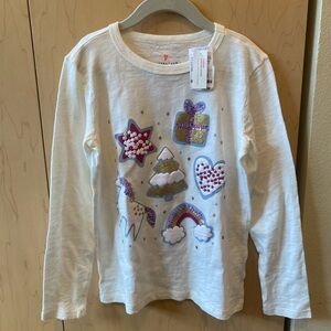 NWT crewcuts Holiday top - size 8